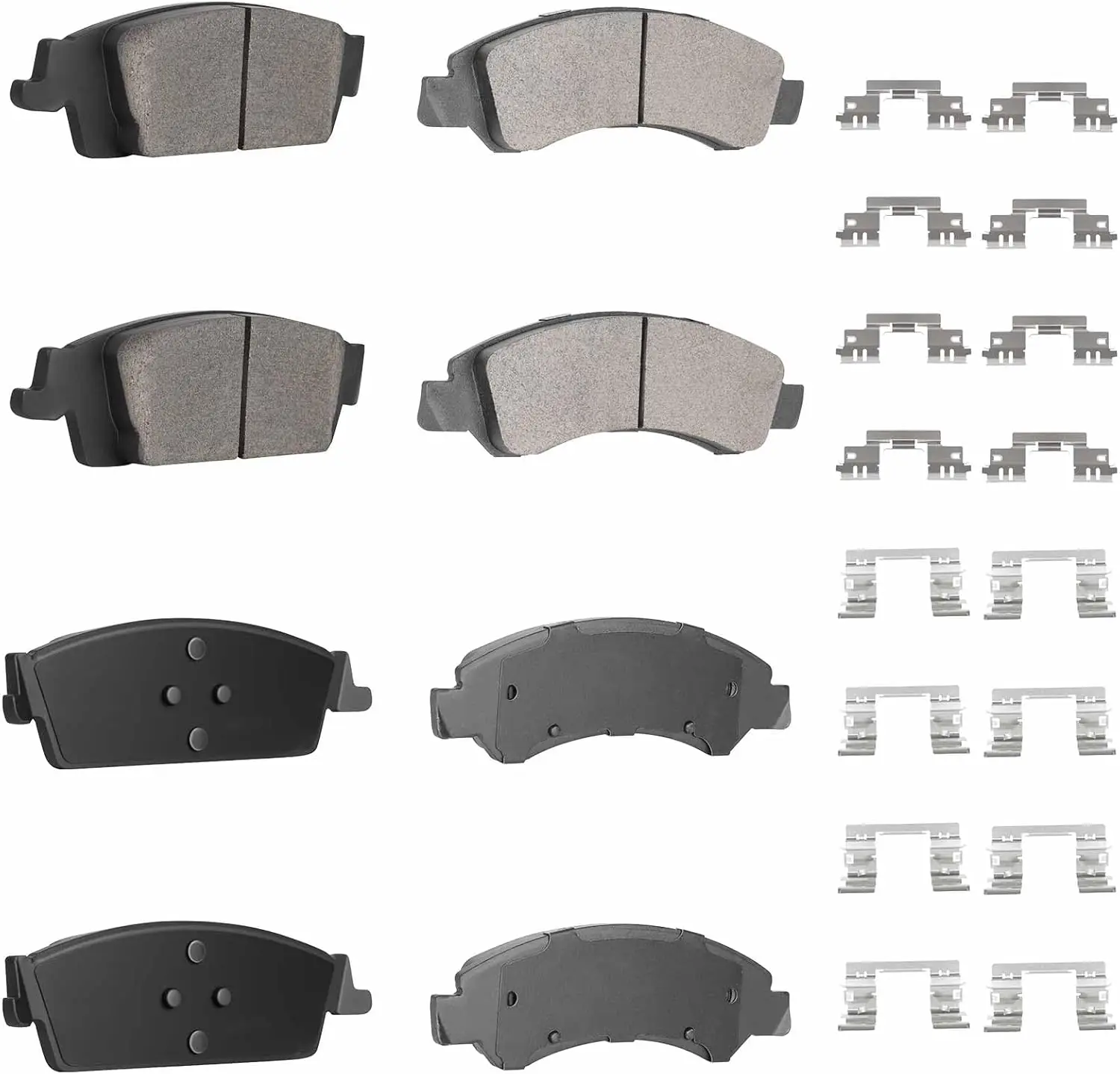 

Ceramic Brake Pads Set for Trucks and SUVs 2014-2020, 8PCS with Hardware, Quiet & Durable
