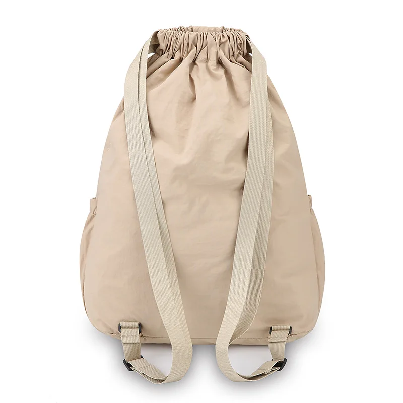 Portable Foldable Drawstring Sackpack Durable Water‑Repellent Multi‑Compartment Backpack for Hiking Travel Outdoor Activities
