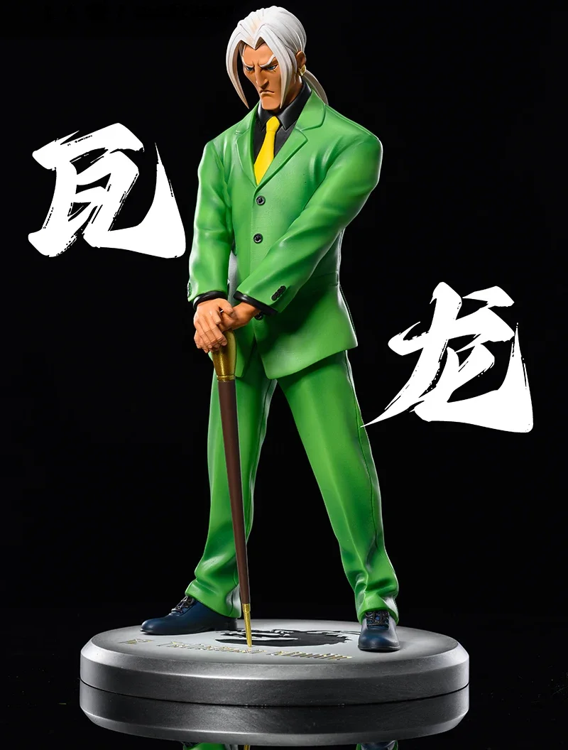 Hot New Jackie Chan Adventures Valmont Figure GK Statue Green Suit With Cane PVC Collectible Model Toy Desktop Decoration Gift