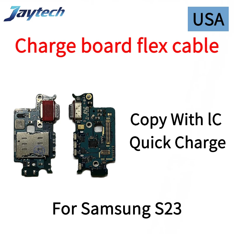 1 قطعة النسخة الأمريكية لسامسونج S23 S22 S21 S20 زائد الترا USB شحن ميناء مجلس موصل هيكلي الكابلات المرنة