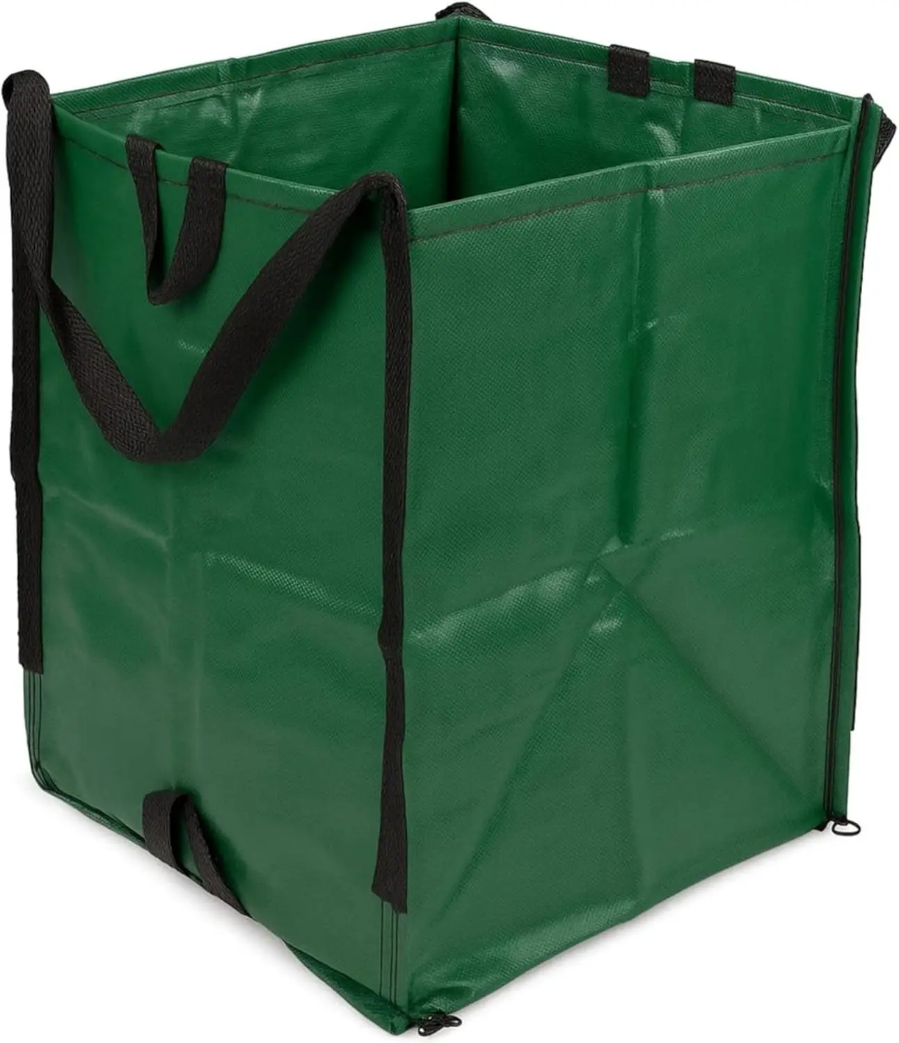 

Heavy Duty 48-Gallon Reusable Self-Standing Lawn Leaf Bags with Reinforced Handles, Green