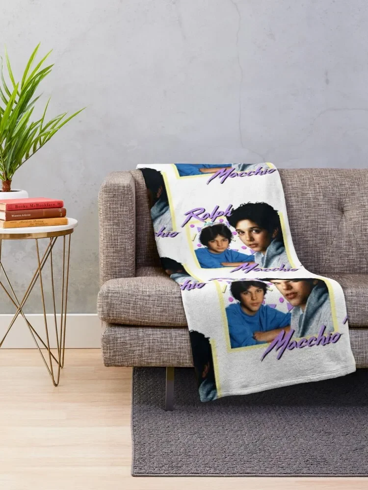 80s Ralph Macchio Throw Blanket Travel Shaggy Hair Loose Blankets