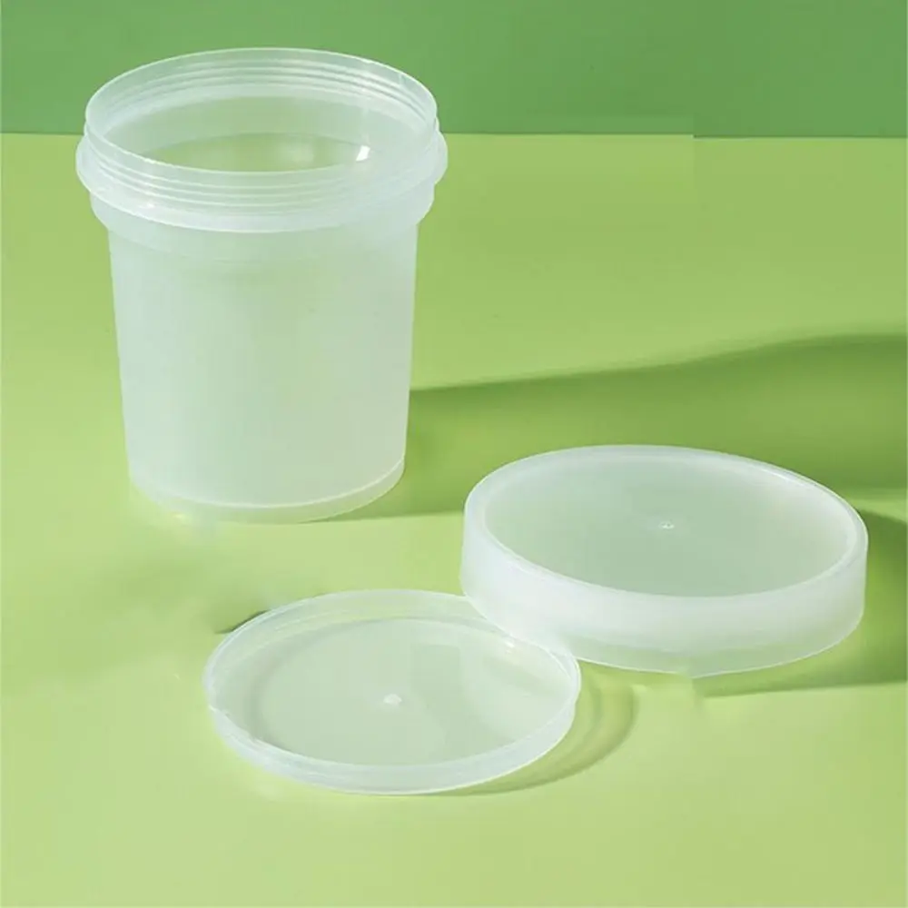 Durable With Lid Salad Cup Transparent Disposable Food Storage Box Leakproof Fruit Cup