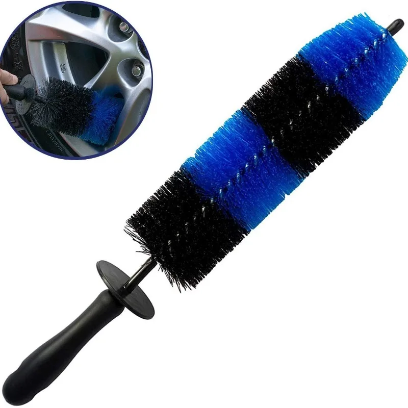 Car Wheel Rim Hub Cleaning Brush Tire Detail Brush Auto Motorcycle Wash Tool car Wheel Cleaning Brush Long Handle Wash Tools