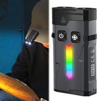 RGB EDC Keychain Flashlight Type-C Charging Camping Pocket Lantern 1000mAh Super Bright Torch for Outdoor Camping Hiking