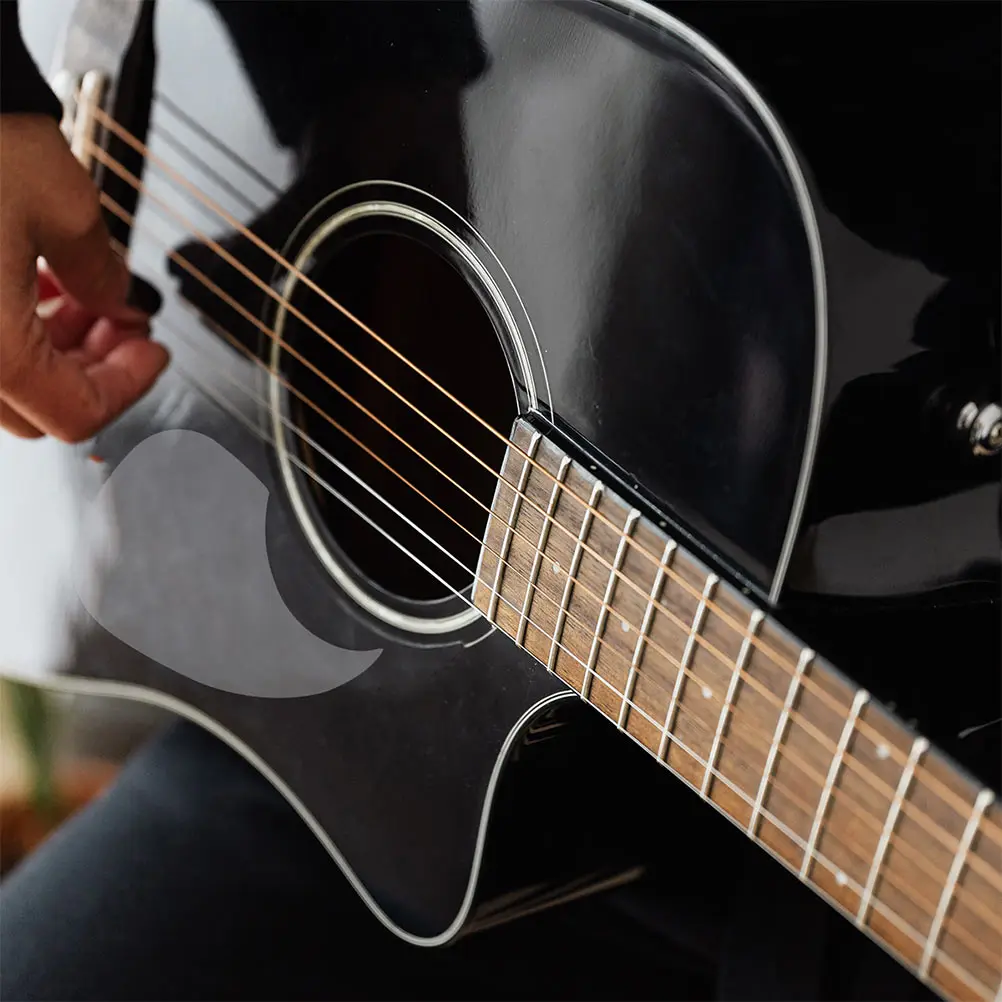 

2pcs Stickers Folk Guitar Guard Board Drop Shape Durable Scratch Resistant Protector Decorative Accessories 40 41 Inch