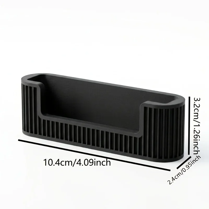 3D Printed Minimalist Striped Roman Column Storage Rack, Multifunctional Business Card Holder for Office Reception Table