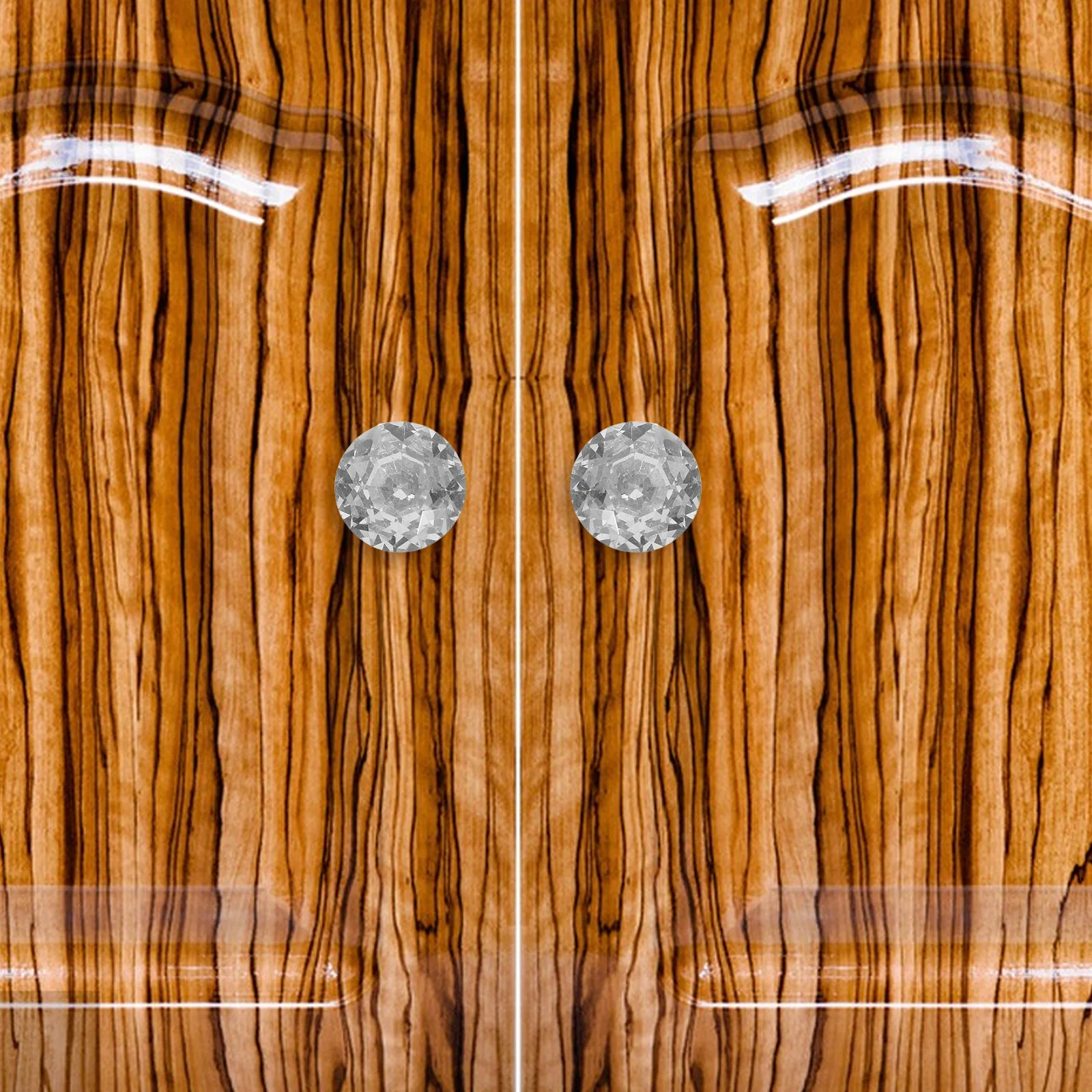 8 قطعة مقابض للخزانة الماسية ثقب واحد تسحب الزخرفية لخزائن الأدراج خزائن الحمام المقابض البلاستيكية