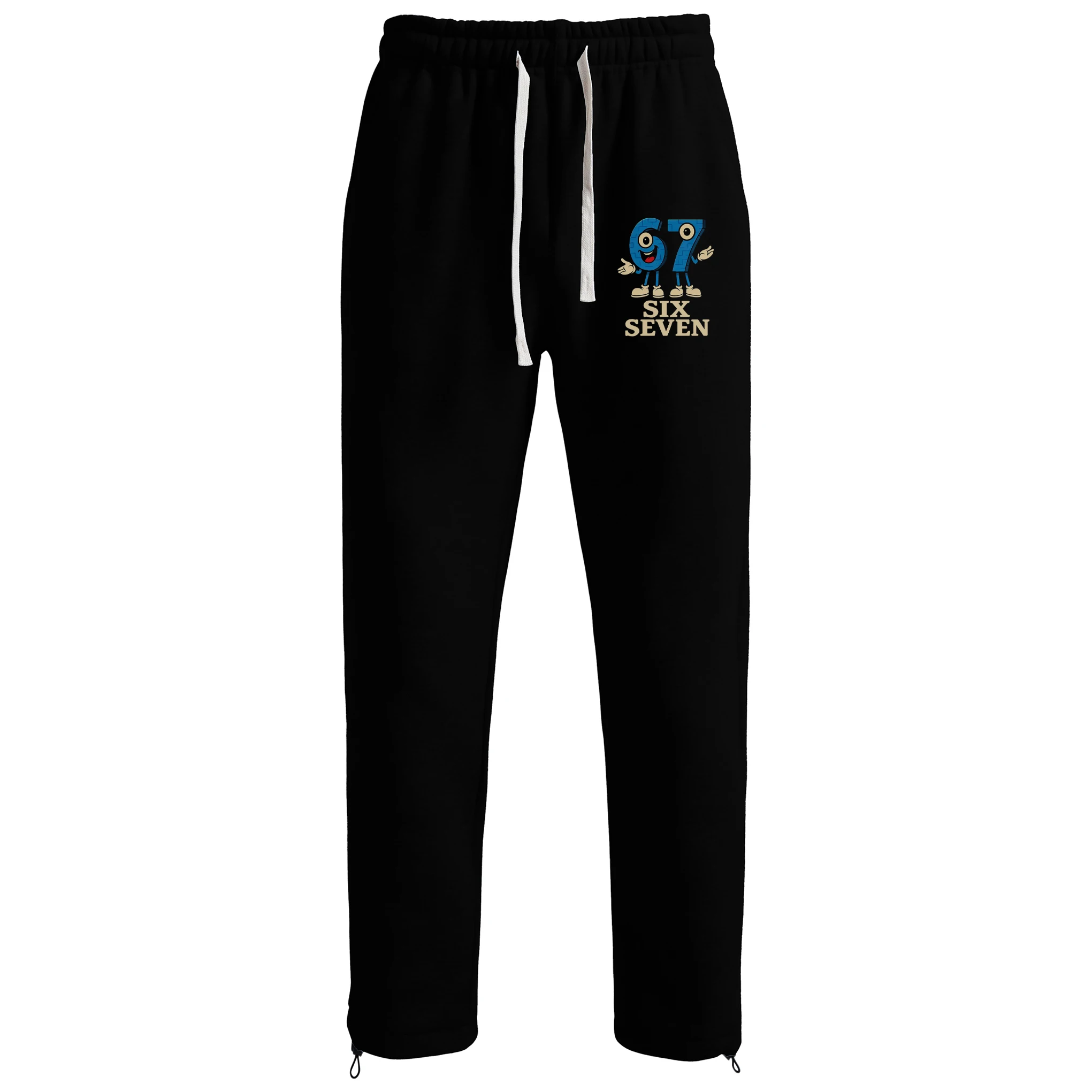 

Spring and Autumn New Men's Casual Pants Fashion Solid Color Pants Personalized Printing Machine Washable