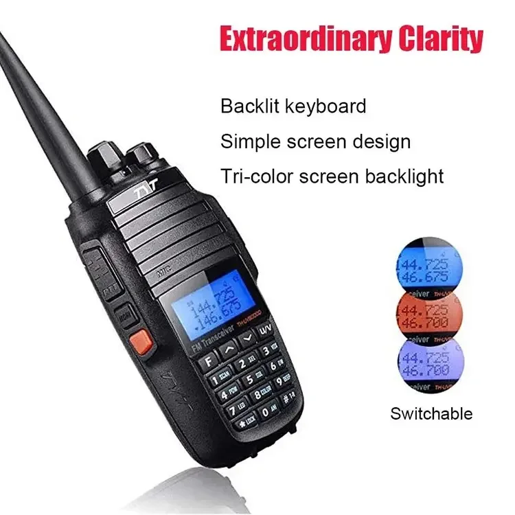 Imagem -04 - Walkie Talkie Tyt-dual Band Presumto de Alta Potência Rádio em Dois Sentidos Profissional Th-uv8000d 10w Tyt Uv8000d