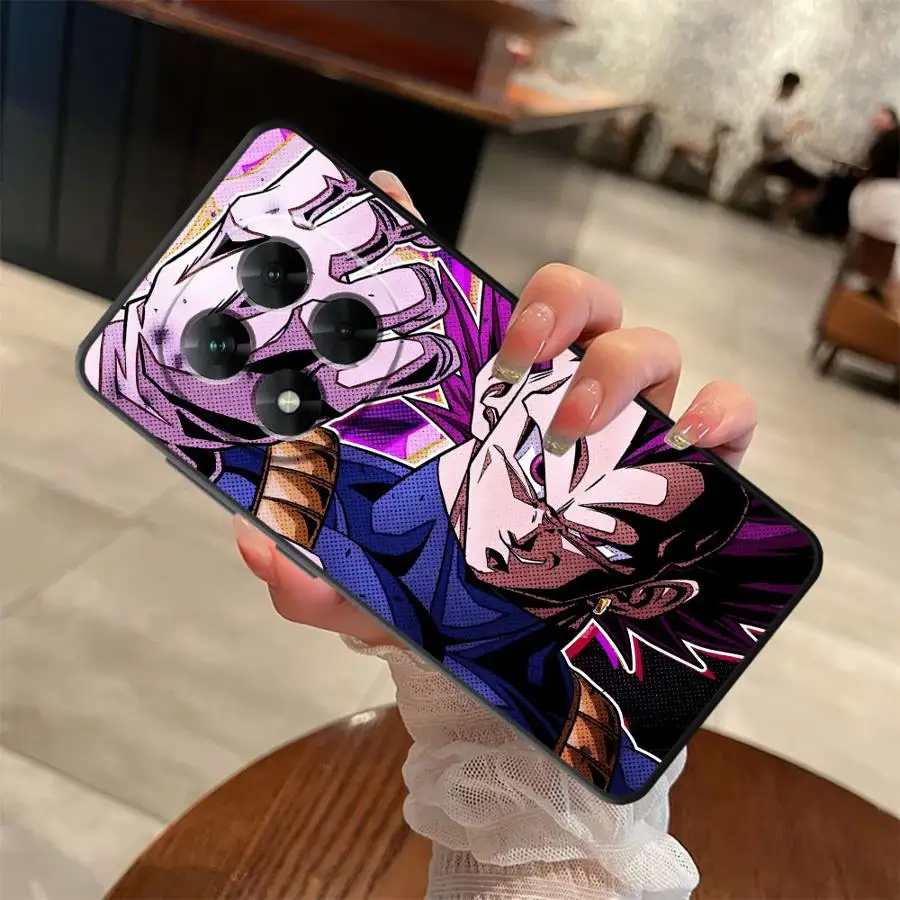 Capa de telefone macia preta para xiaomi redmi note 12s 11s 9 10 11 12 pro 9s 13 14 plus 10s 7 8 dragon ball goku azul dbz
