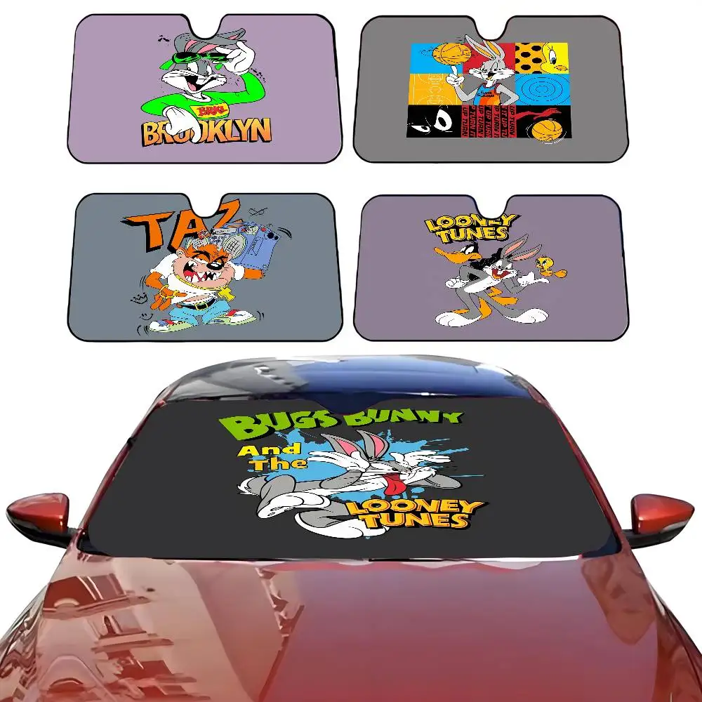 

Cartoon L-Looney T-Tunes Car SunShade Parasol Car Windshield Sun Shade UV Protection and Interior Cooler