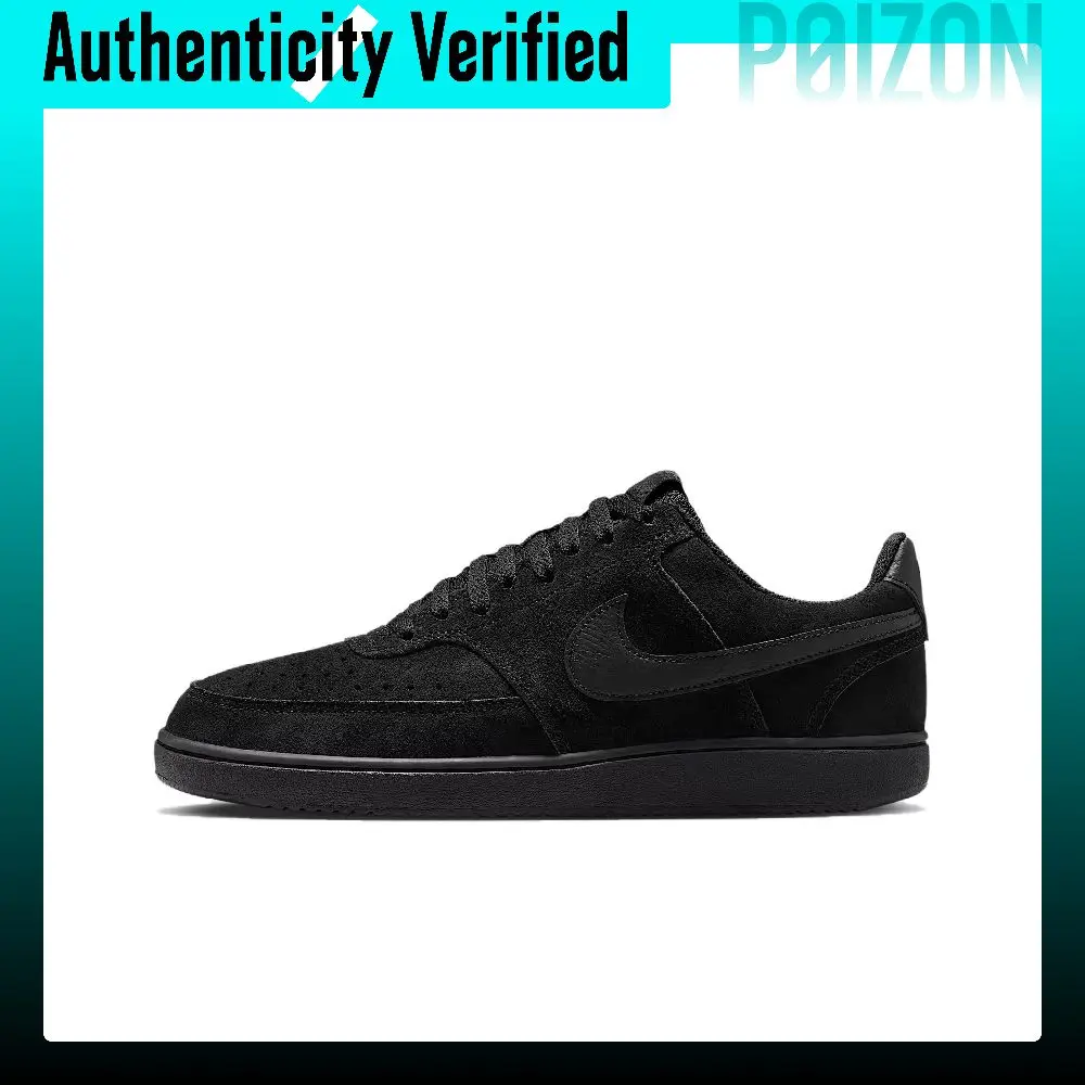 Nike Court Vision Skate Shoes Men's Low-top Black/Dark Smoke Gray/Black IQ9749-001
