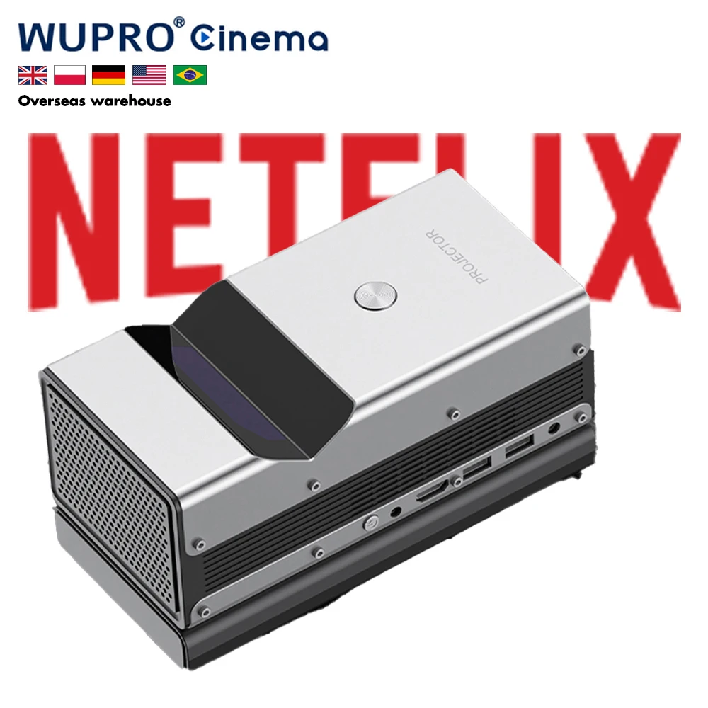 

[EU in Stock] Wupro Lite One Mini Portable UST Projector Native 1080p 4K Support Smart Android DLP Ultra Short Throw Projector