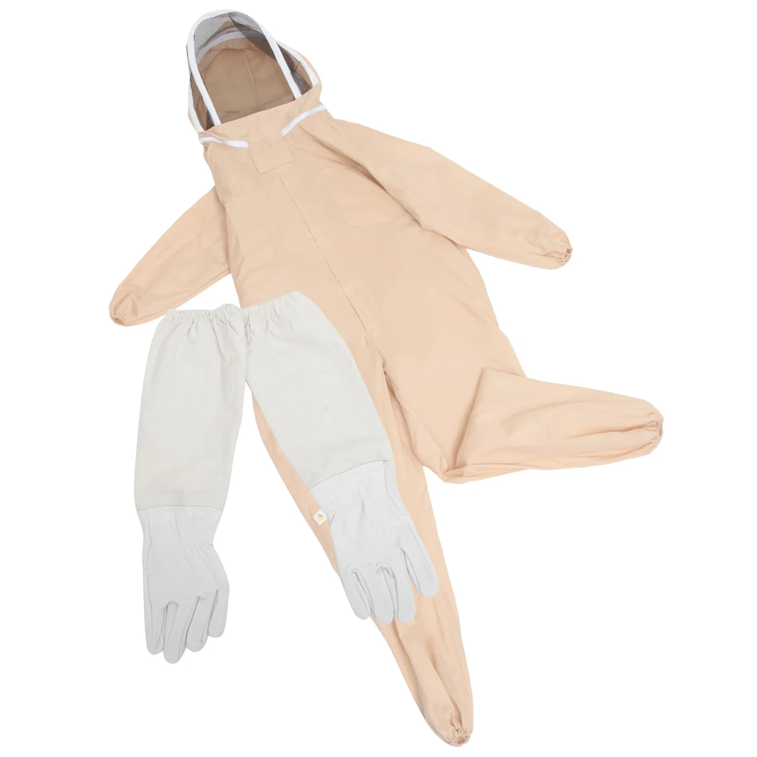 

Practical, Protective and Breathable Beekeeping Supplies: Anti Bee Blazers Veil Hood with Gloves for Body Protection