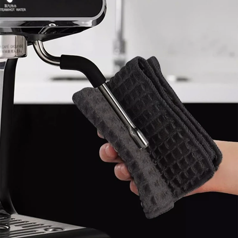 30x30cm Super Absorbent Thick Coffee Bar Cleaning Towel Microfiber Cleaning Cloth Home Barista Clean Tool Coffee Machine Cleaner
