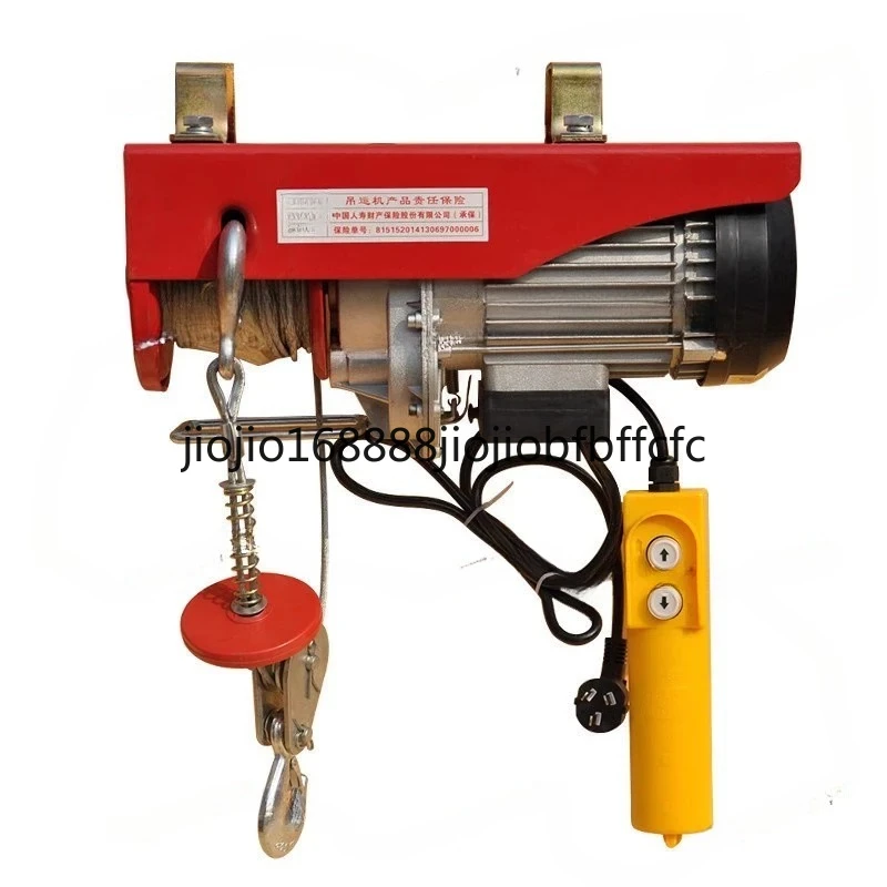 Suitable for Electric hoist 220V household crane hoist Small 1 ton 0.5 ton decoration hoisting crane