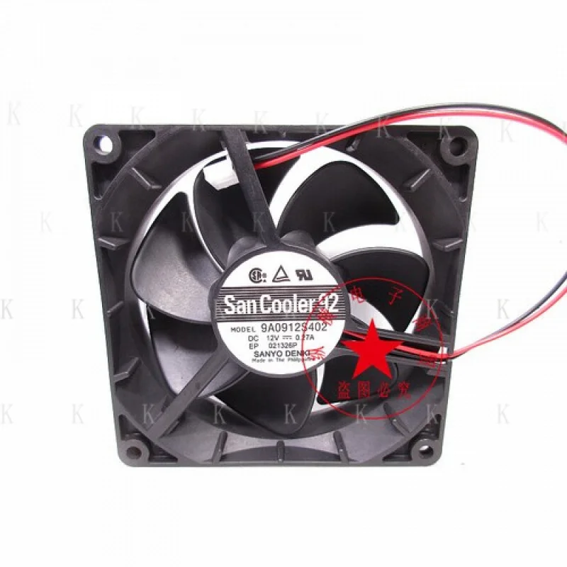 

C for SANYO 9A0912S402 DC12V 90*90*25mm 2-wire axial fan