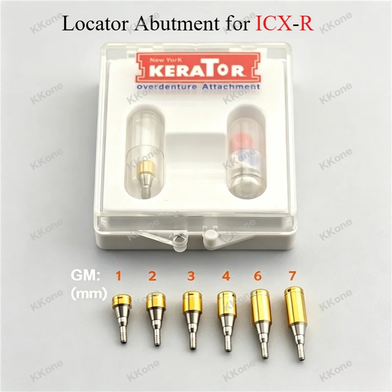5Sets Dental Implant Locator Abutment for ICX-R Titanium Alloy Implant Accessory Trusted by Dental Clinics