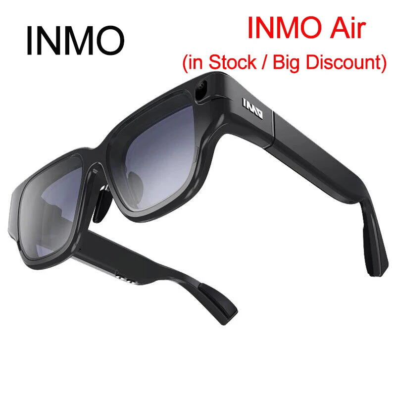 INMO Air Black Wireless 3D AR Glasses HD Camera 3D Smart Control All In One Sun Glasses Full Color Virtual Reality Air Glasses