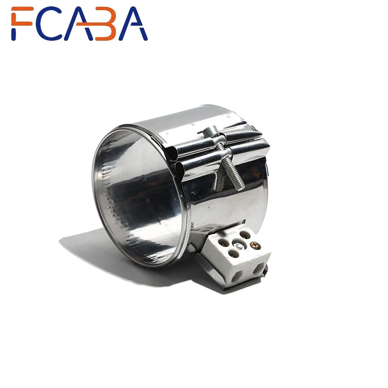 FACABA Stainless Steel Heater Band 100mm Diameter 50~90mm Height Heating Element for Extruder Machine 110V/220V/380V 450W~800W