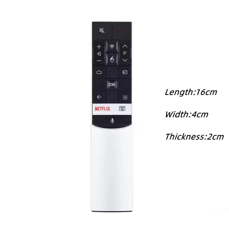 

RC602S Voice Search Remote Control with Netflix button fit for TCL C70 and P60 series ,Xclusive X1