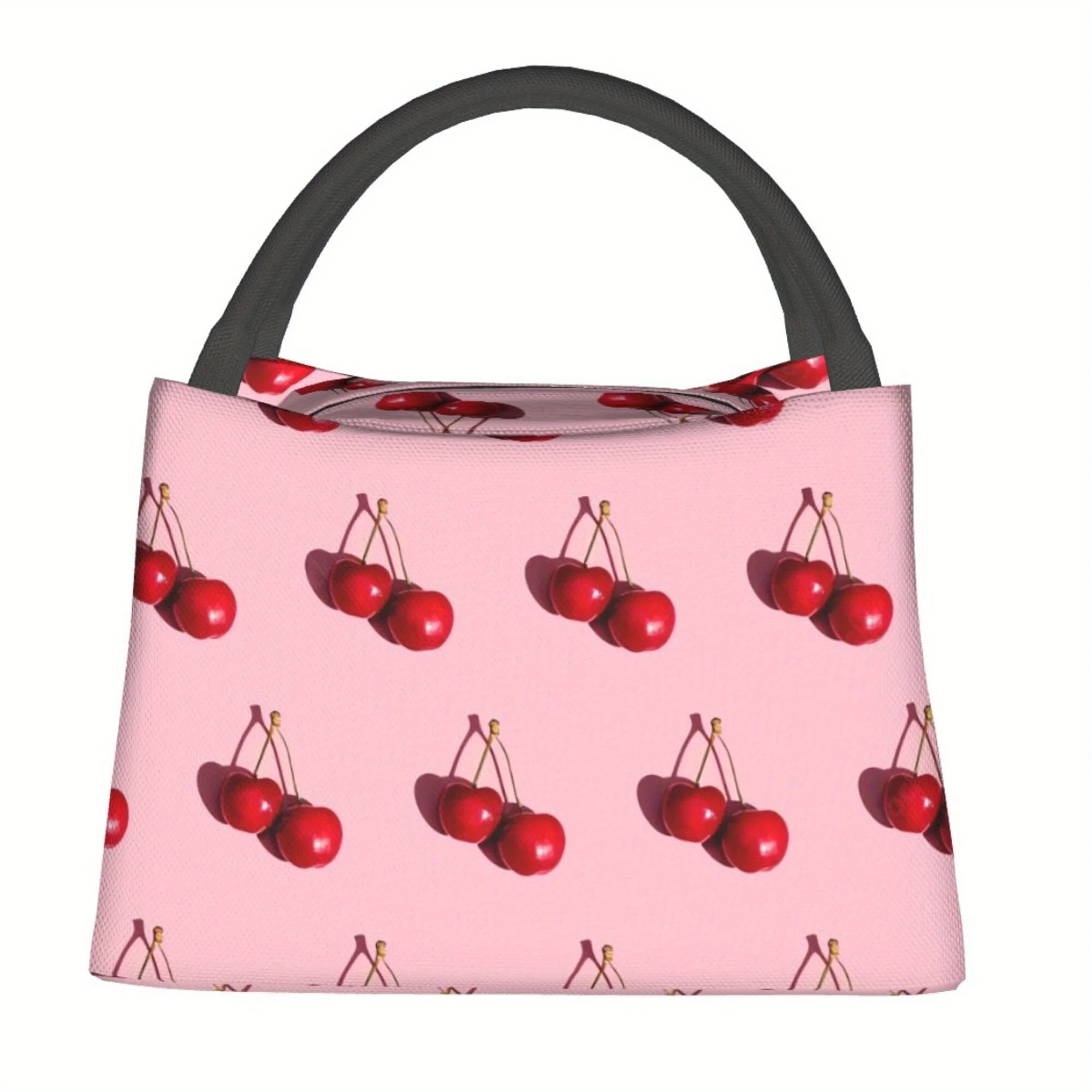 عيد الميلاد سعيد الكرز نمط، حقيبة تبريد محمولة قابلة لإعادة الاستخدام حقيبة تبريد، حقيبة غداء معزولة للتخييم نزهة الشاطئ أساسيات