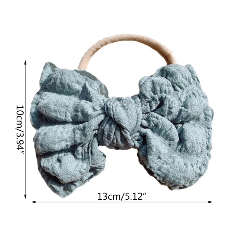 여자 Bowknot 머리띠 부드럽고 신축성있는 머리 장식 탄성 헤어 밴드 유아 유아를위한 아기 머리 장식품
