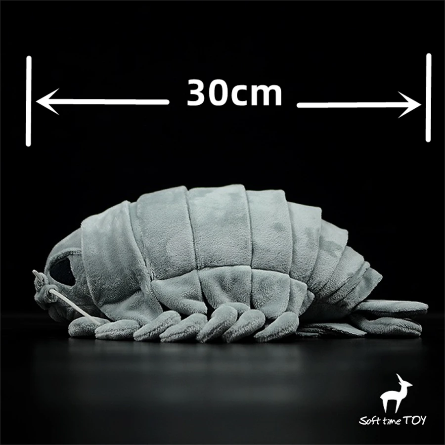 Giant Isopod Plush Toys High Fidelity Anime Cute Plushie Sea Lice Lifelike Animals Simulation Stuffed Doll Kawai Toy Gifts