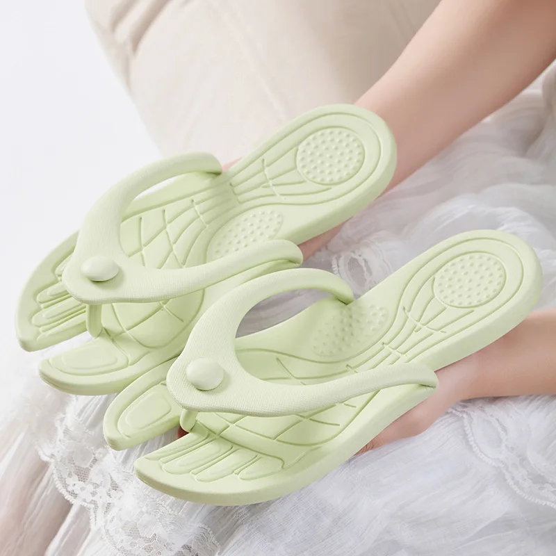 Unisex EVA Soft Foldable Slippers for Women Men Portable Travel Indoor Bathroom Flip-flops Quick Dry Non Slip Flat Home Slides - view 5