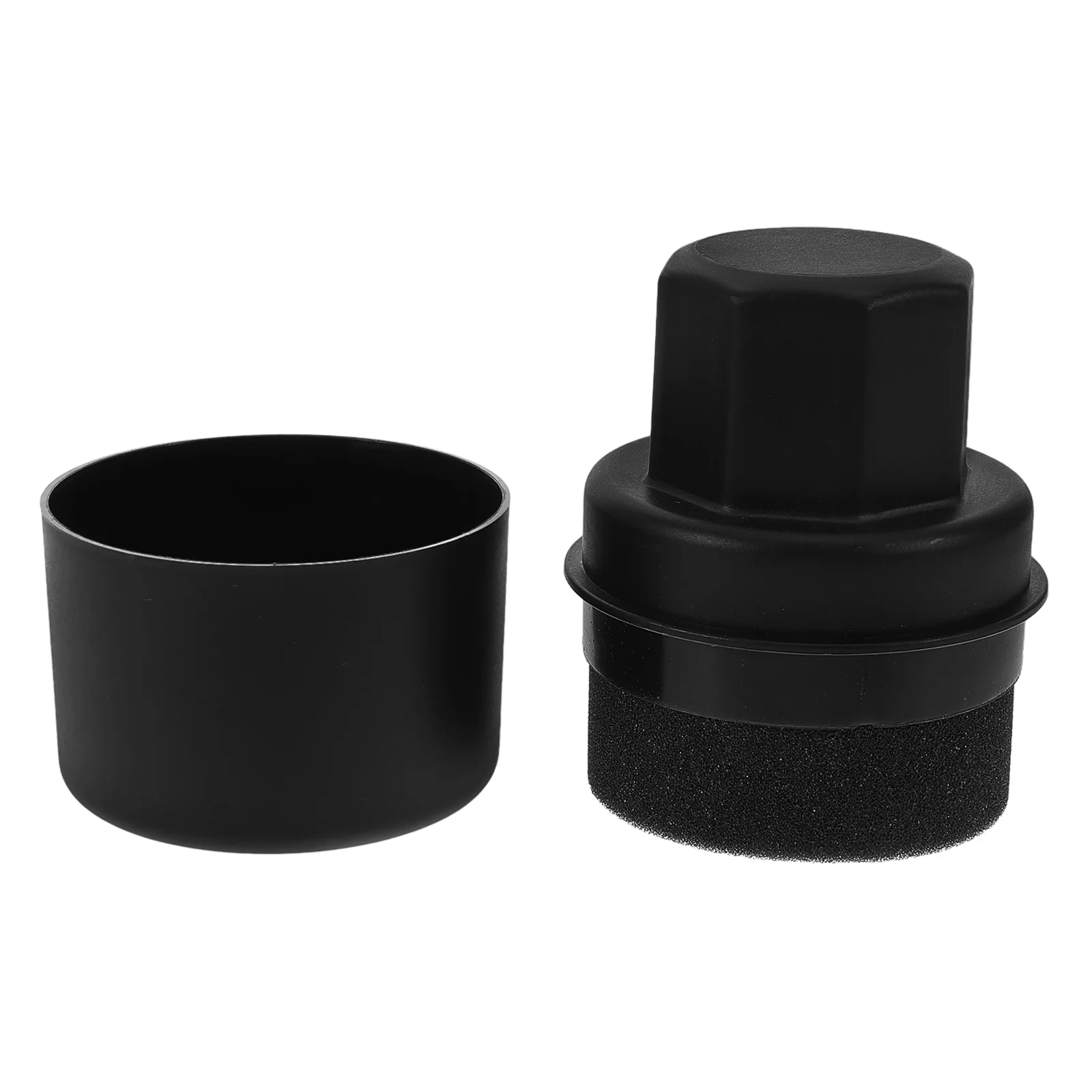 

High-Density Tire Shine Brush Applicator Sponge Ergonomic Handheld Design Protective Cap Tire Wax Applicator Car Polishing Pads