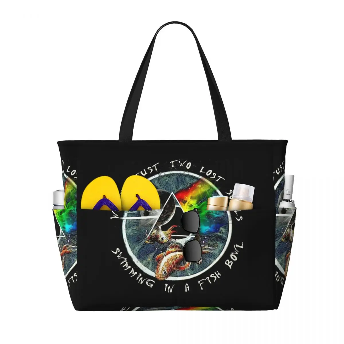 Singer Love Pink Band Floyd Beach Tote Bag Sport Gym Yoga Duffle Large Tote Bag Women Travel Bag Fitness bag