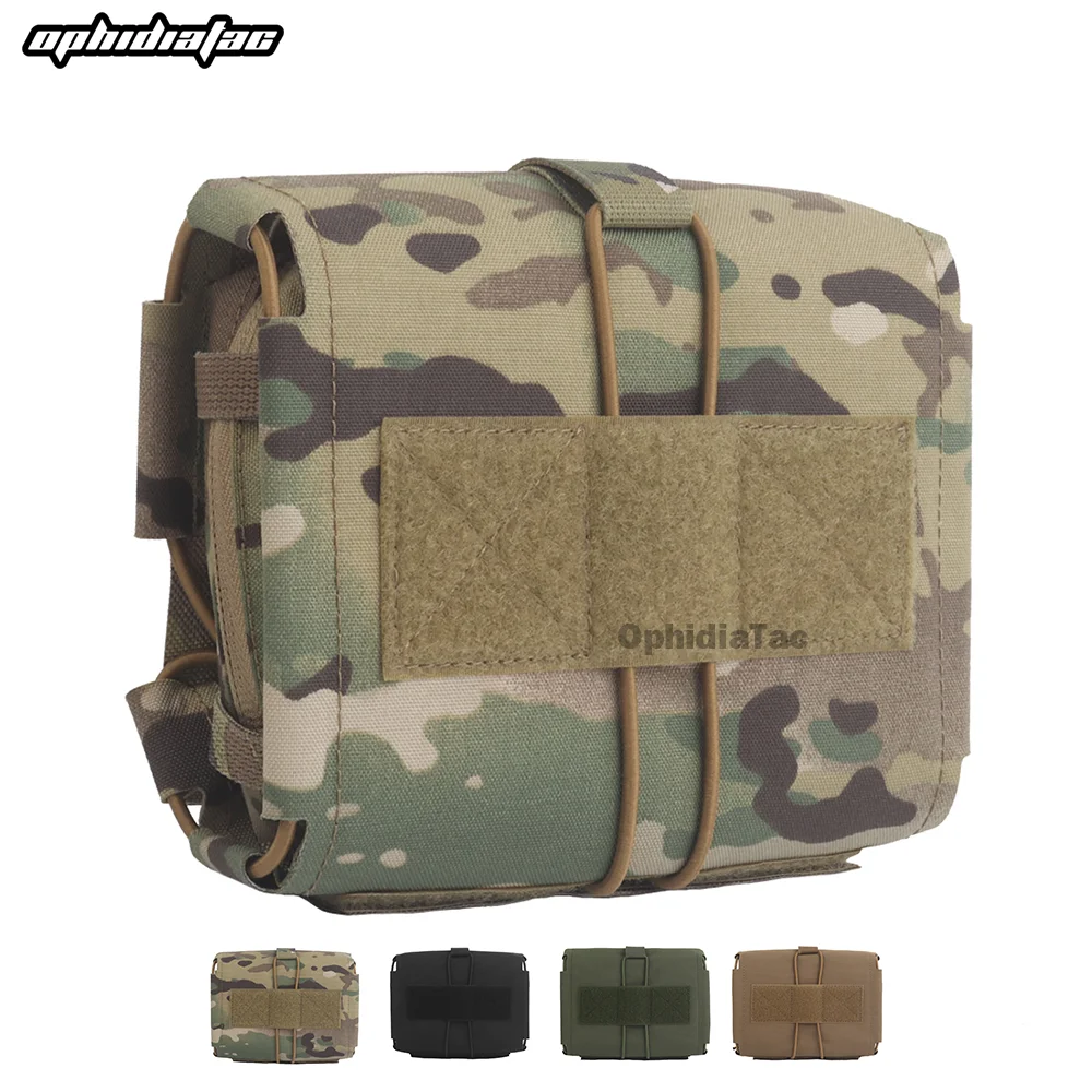 OphidianTac Horizontal Pull First Aid Pouch Molle Rapid/Quick Deploy First Aid Kit Pack EDC Bag Hiking and Hunting Equipment