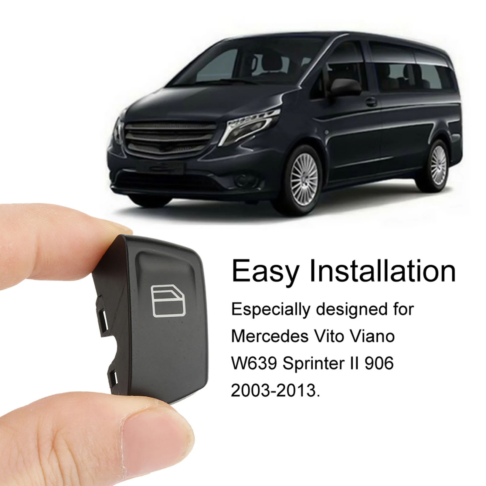 Window  Button Car Window  Button Covers for   Viano W639  II 906 2003‑2013 807624374022