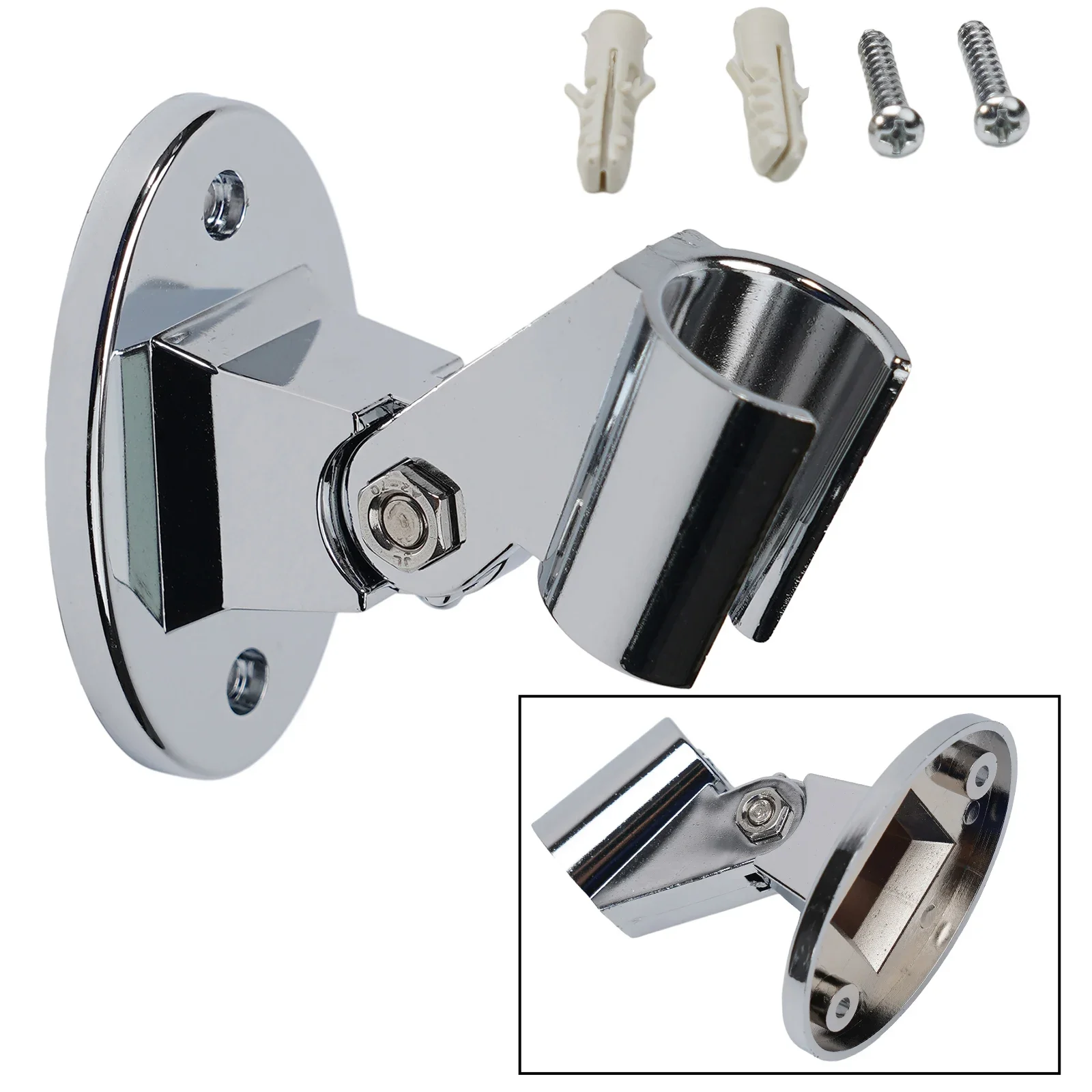 High Quality Hot Sale Practical Shower Bracket Shower Holder Shower Head Bracket The Adjustable Function 1PCS 7*5CM