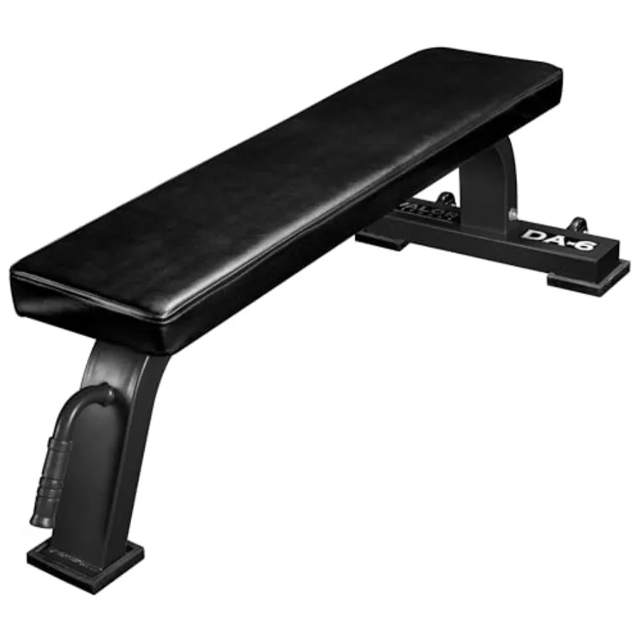 

Flat Weight Benches for Home Gym with High Density Padding and Solid Steel Frame in Black - Durable Exercise Equipment