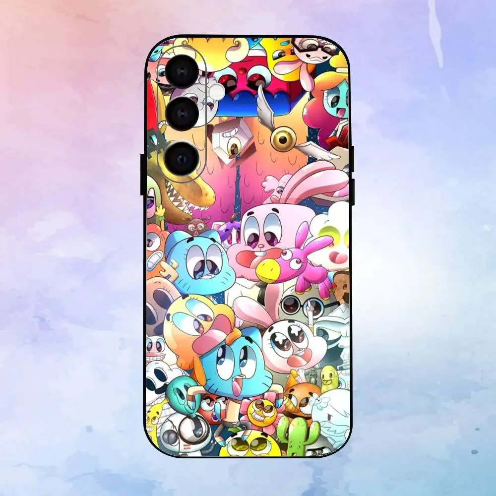 حافظة هاتف G-UMBALL مذهلة لهاتف سامسونج جالاكسي A73، A72، A71، A70، A53، A52، A51، أخرى غلاف أسود ناعم #4