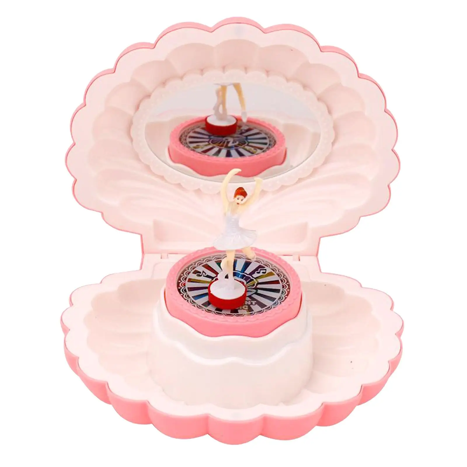 Pink Shell Music Box with Light Holiday Christmas Gift for 4