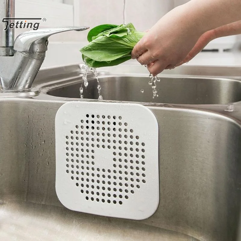 10PCS Bathroom Hair Filter Sink Anti Blocking Strainer Bathtub Shower Drain Stopper TPR Kitchen Deodorant Plug