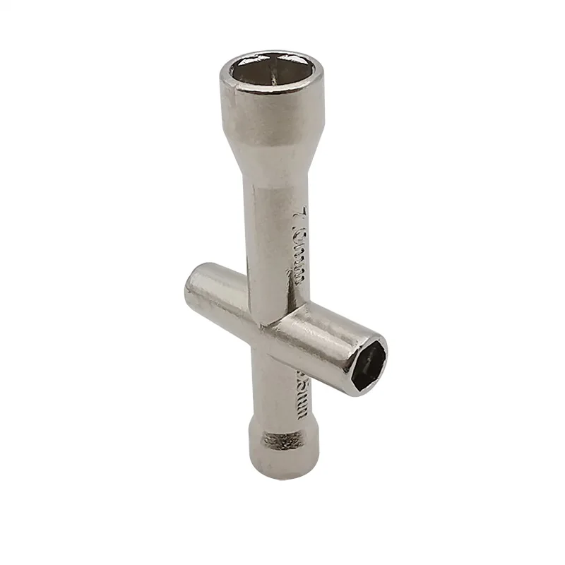 M2 M2.5 M3 M4 E3D V6 Nozzle Mini Screw Nut Spanner Cross Sleeve Wrench M2/2.5/3/4 Hexagonal Cross Socket Wheel Tool