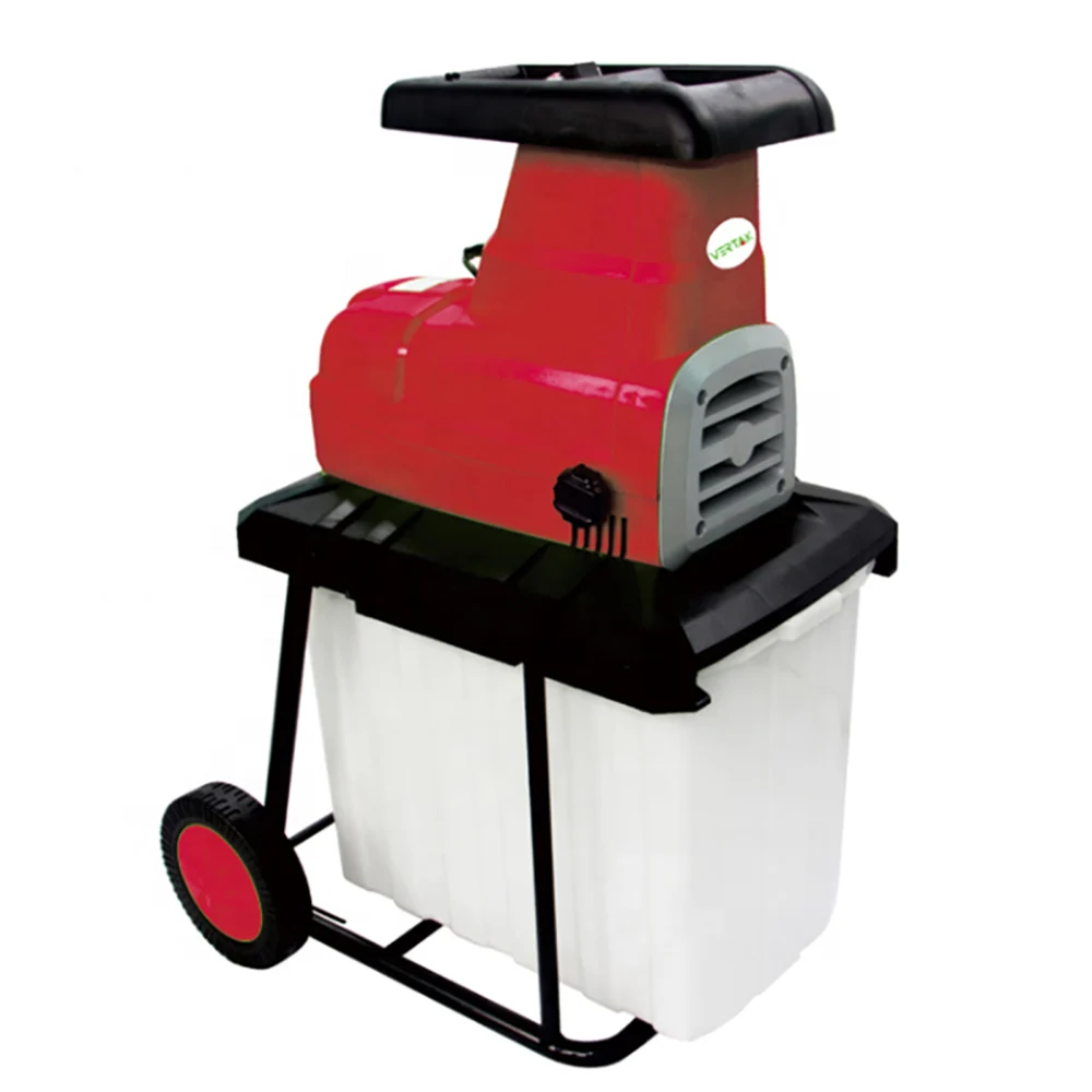 Vertak 2800W Electric Branch Cutter Shredder Tool Silent Induction Motor Branch Wood Tree Shredder Chipper