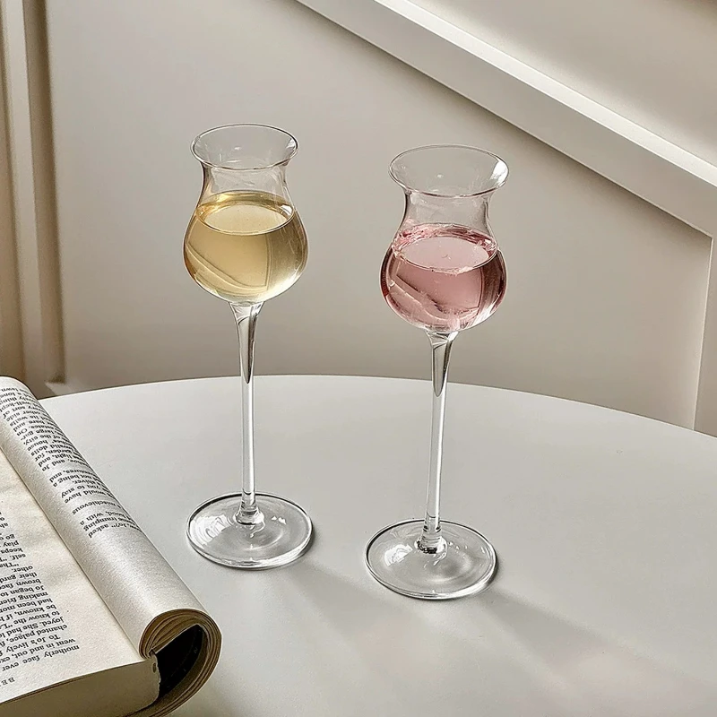 Light Luxury High Footed Champagne Glasses, High-end White Wine Glasses, Sparkling Red Wine Glasses, Banquet Table Decorations