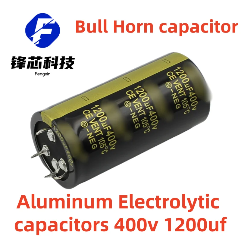 

(2pcs)400v 1200uf 35x70 4pin Black Gold Inverter Welder Inverter Aluminum Electrolytic Bull Horn Capacitor