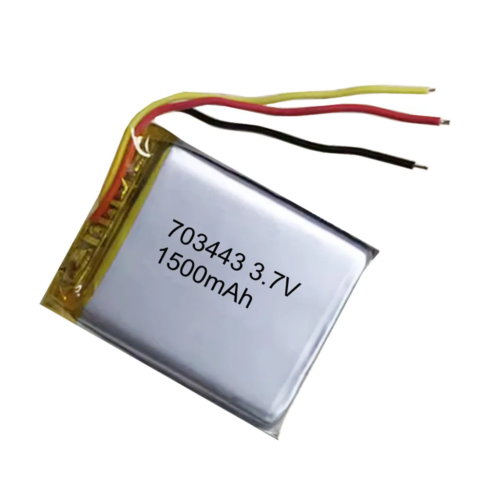 Three wires 3.7V 1500mAh 673541 Rechargeable Battery 703741 For MP3 MP4 mobile Toy reading pen speaker lithium-ion Lipo Battery