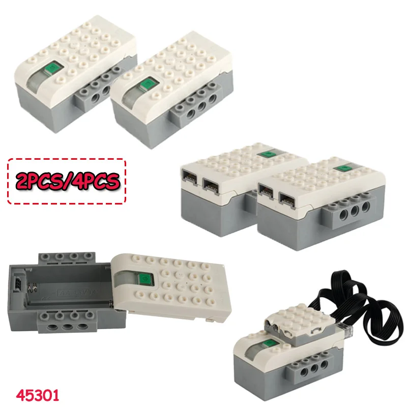 

2 шт./4 шт. 2,0 умный концентратор, технология строительных блоков, детали USB-концентратора 45301, сборка MOC, кирпичи, игрушечные аксессуары для программирования робота