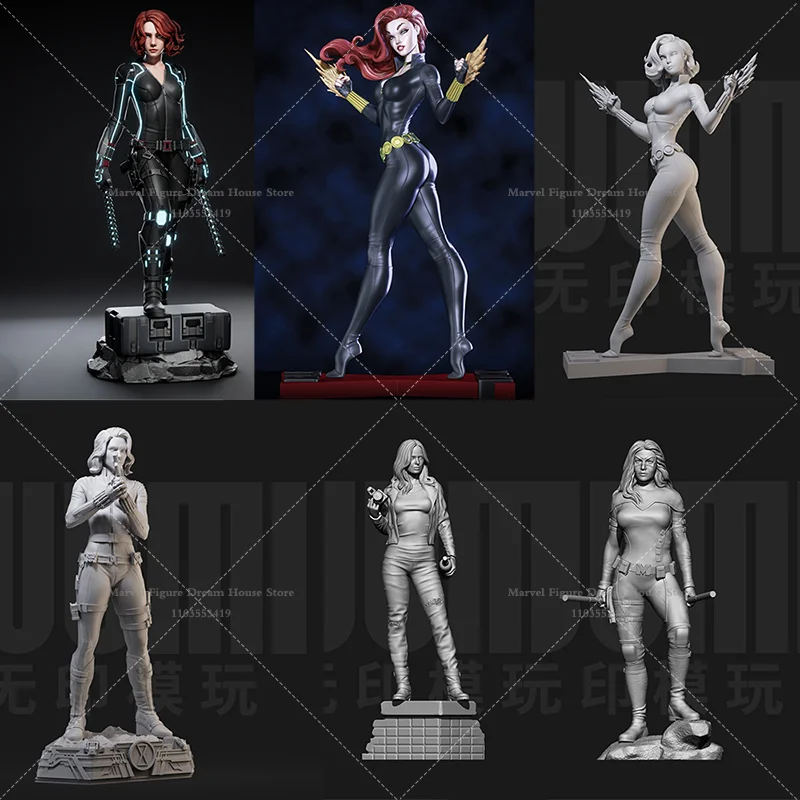 

1/24 1/18 Scale DIY Self-assembled GK 3D Resin Unpanited Doll White Model Top-tier Spy Natasha Detective Jessica Imitate Barbara