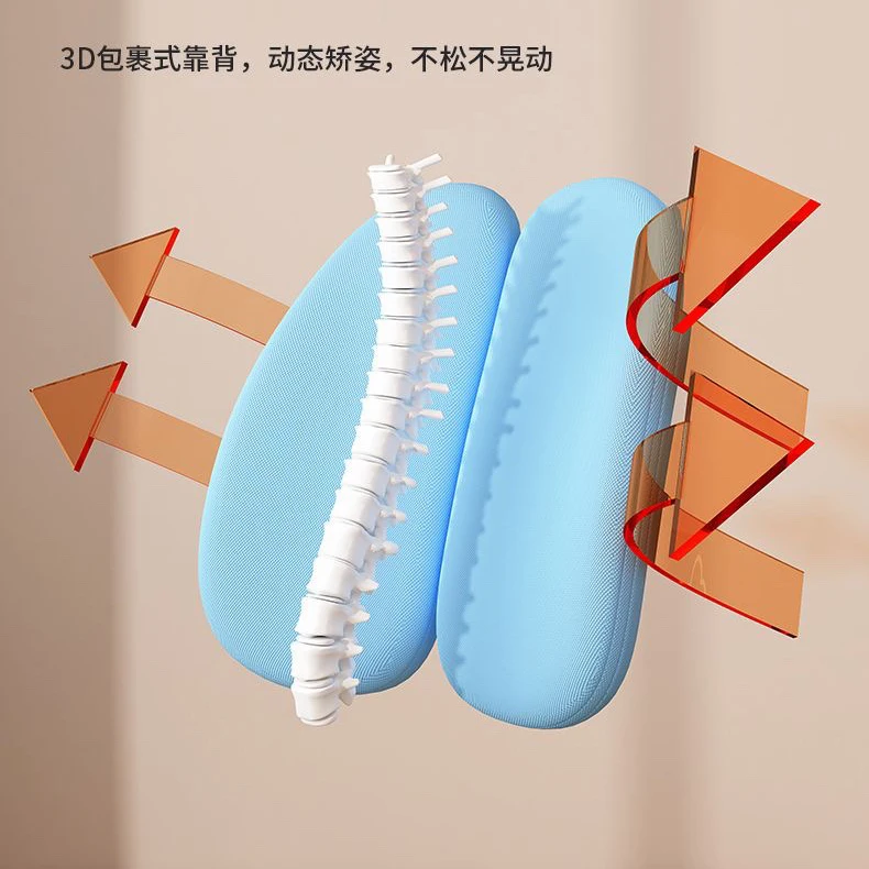 Household Student Desk and Chair Set Height Adjustable, Ergonomic Children Writing Study Table