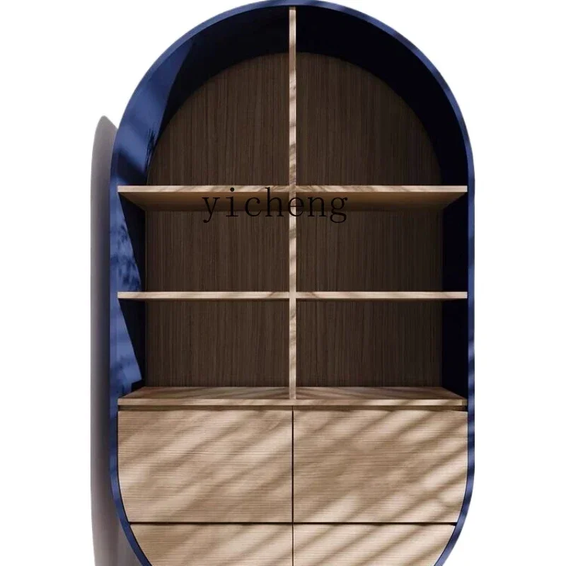 

ZK Modern Minimalist Creative Study Bookcase Display Cabinet Storage Organizer Living Room Storage High Cabinet