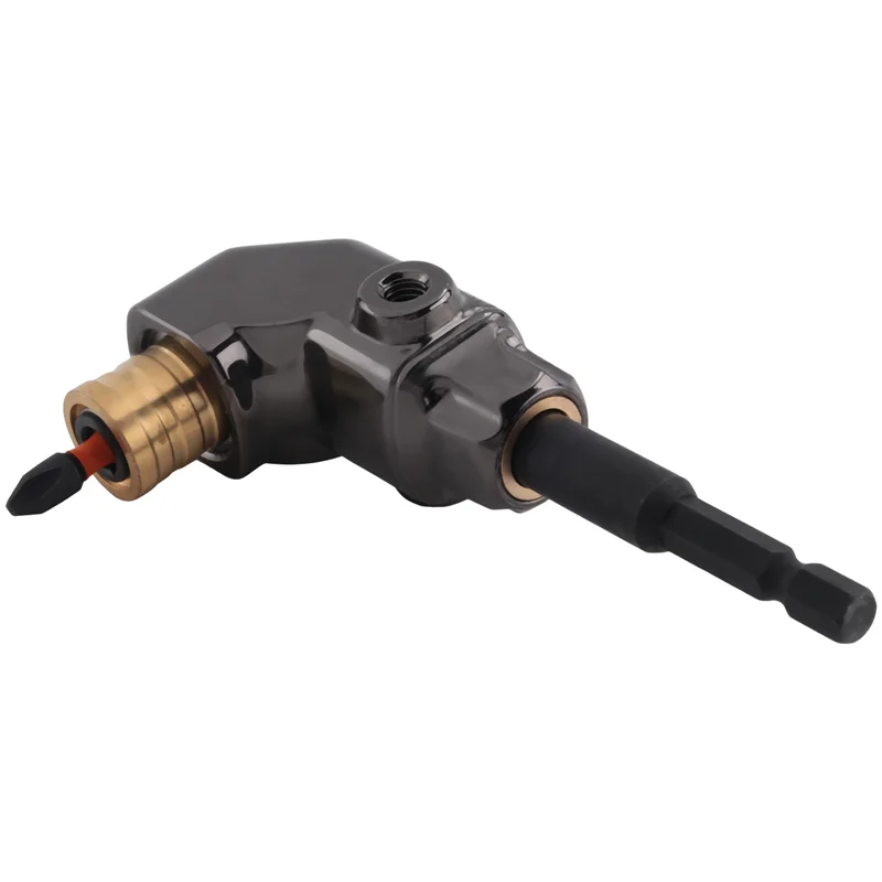 SYW-Self-Locking 90 Degree Right Angle Screwdriver Holder Drive Bit Angle Extension Electric Screw Driver Angle Driver A Durable