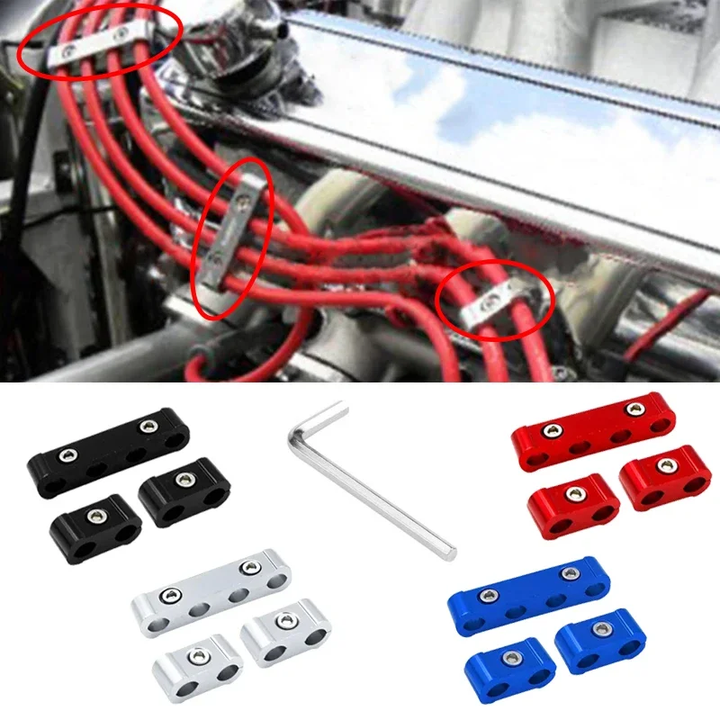 3PCS Automobile Separator Divider Organizer Clamp Kit Line Ignition Cable Clip Car Spark Plug Electrical Wire Clamp Separator